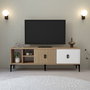 Hanah Home Era 3506 Soporte para TV Roble y Blanco